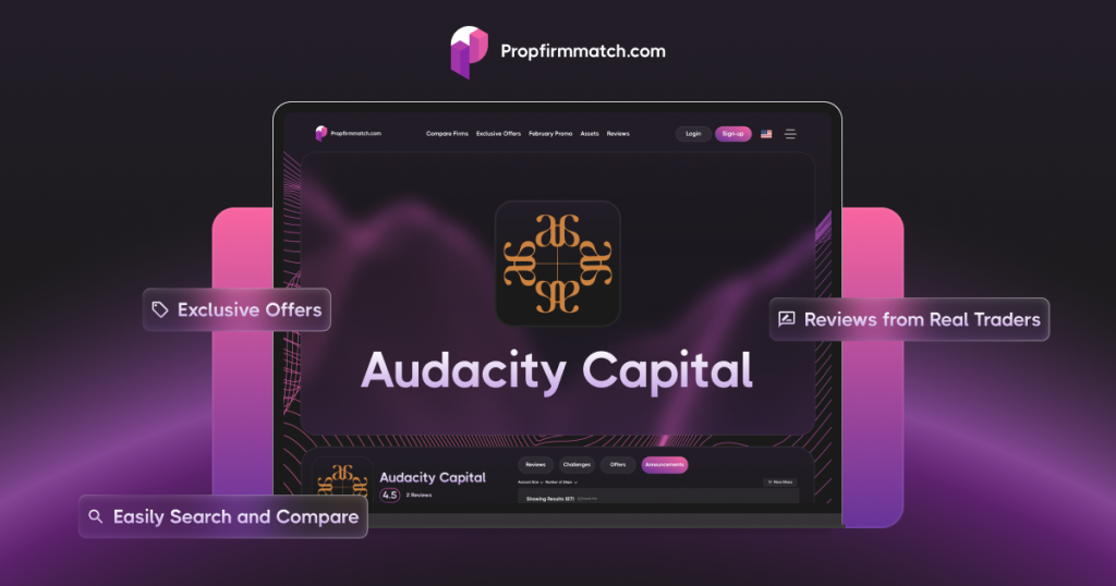 معرفی پراپ فرم Audacity Capital